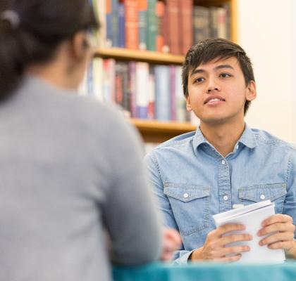 A student with a tutor